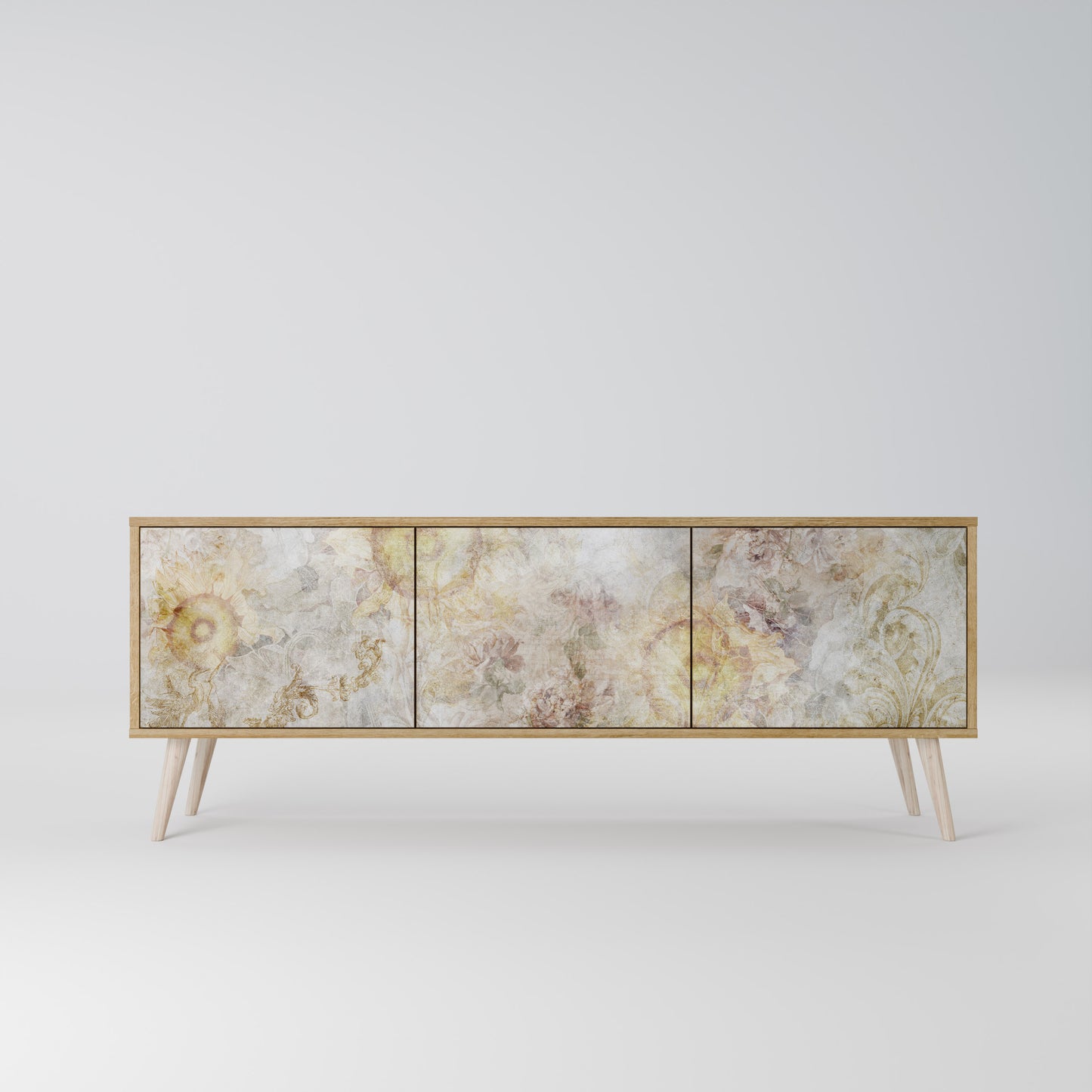SUNFLOWER BLUR Mobile TV a 3 Ante in Effetto Rovere
