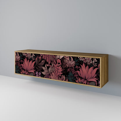 Mobile TV FLORAL WHISPER a 3 ante in effetto rovere