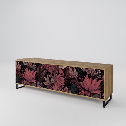 Mobile TV FLORAL WHISPER a 3 ante in effetto rovere