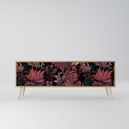 Mobile TV FLORAL WHISPER a 3 ante in effetto rovere