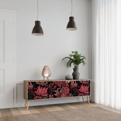 Mobile TV FLORAL WHISPER a 3 ante in effetto rovere
