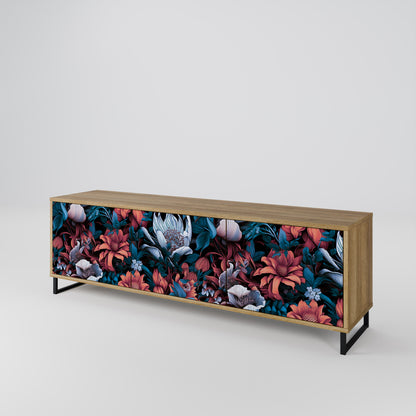 Mobile TV ETHEREAL BLOSSOMS a 3 ante in effetto rovere