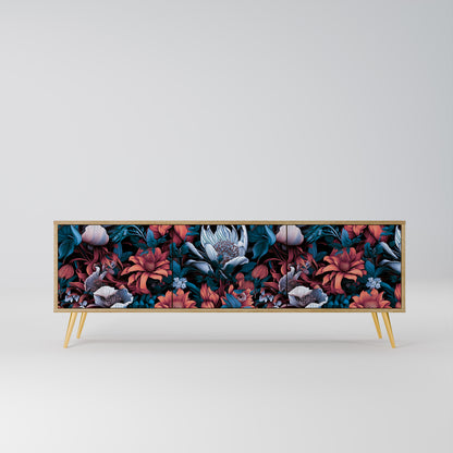 Mobile TV ETHEREAL BLOSSOMS a 3 ante in effetto rovere