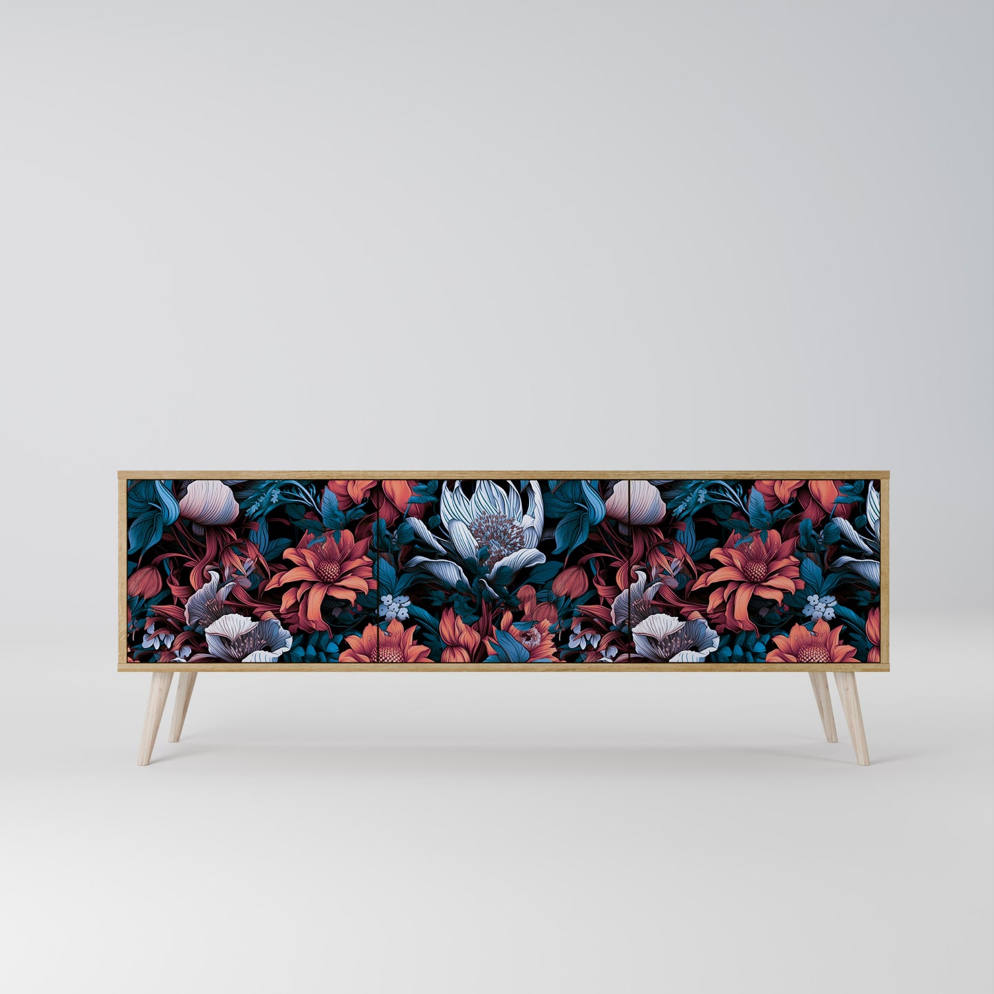ETHEREAL BLOSSOMS Mobile TV a 3 Ante in Effetto Rovere