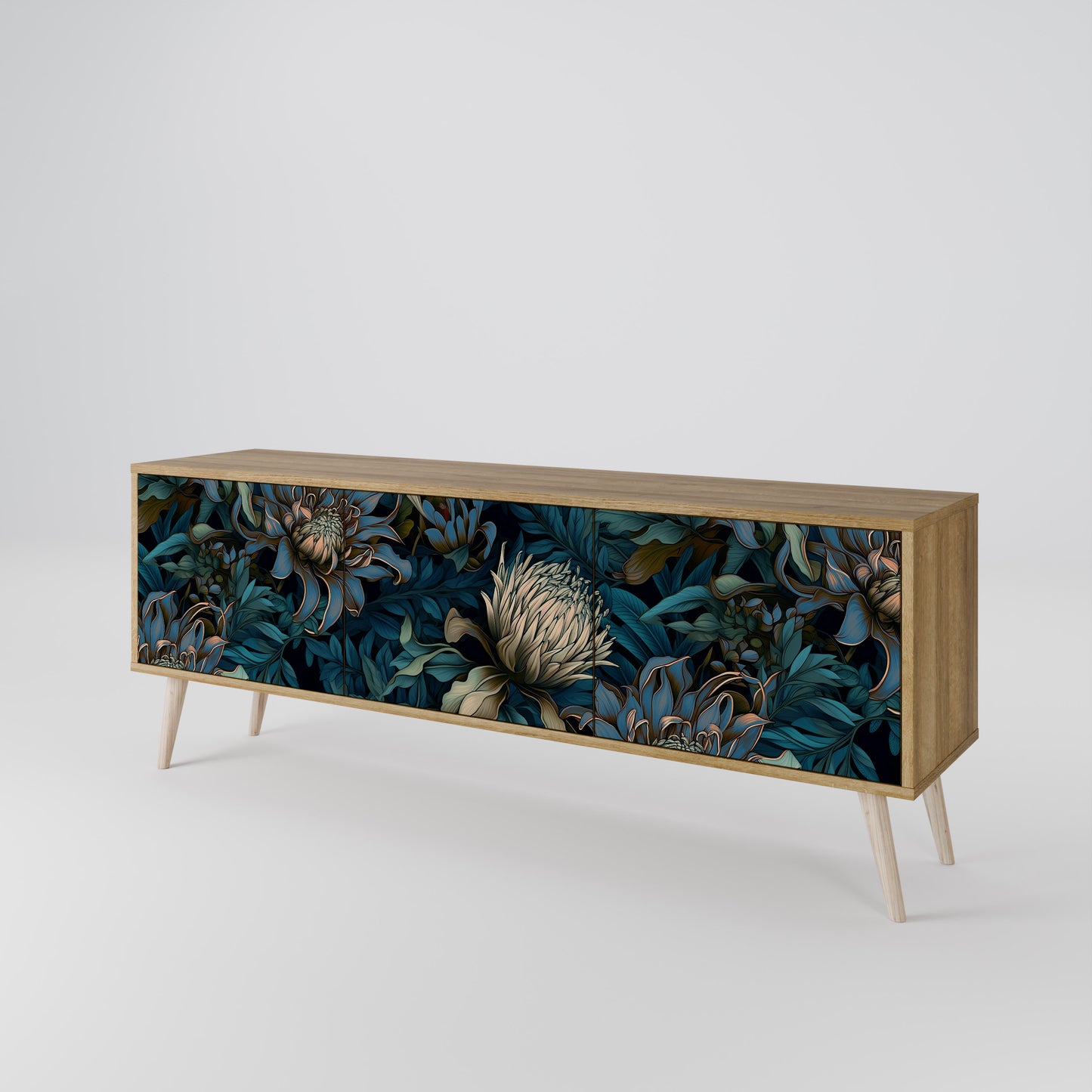 TWILIGHT BLOOM Mobile TV a 3 Ante in Effetto Rovere