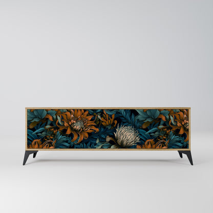 Mobile TV MORNING BLOOM a 3 ante in effetto rovere