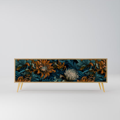 Mobile TV MORNING BLOOM a 3 ante in effetto rovere