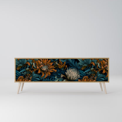 Mobile TV MORNING BLOOM a 3 ante in effetto rovere