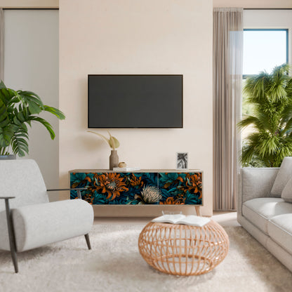 MORNING BLOOM Mobile TV a 3 Ante in Effetto Rovere