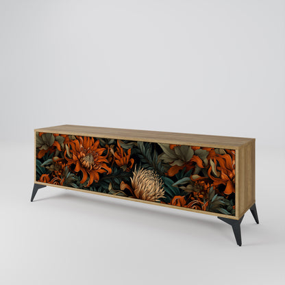 DAWN BLOOM Mobile TV a 3 ante in effetto rovere