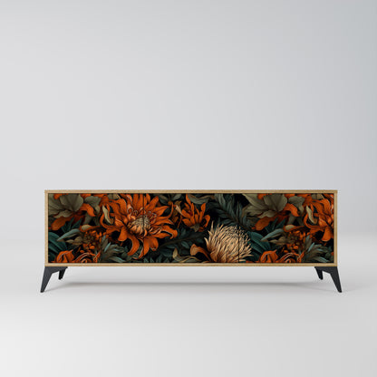 DAWN BLOOM Mobile TV a 3 ante in effetto rovere