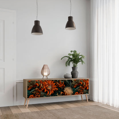 DAWN BLOOM Mobile TV a 3 ante in effetto rovere