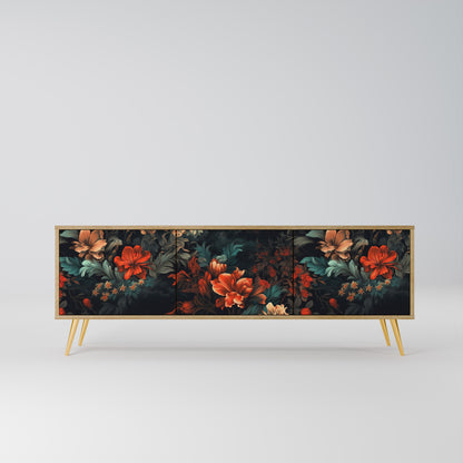Mobile TV IMAGINARY BLOSSOM a 3 ante in effetto rovere