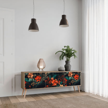 Mobile TV IMAGINARY BLOSSOM a 3 ante in effetto rovere