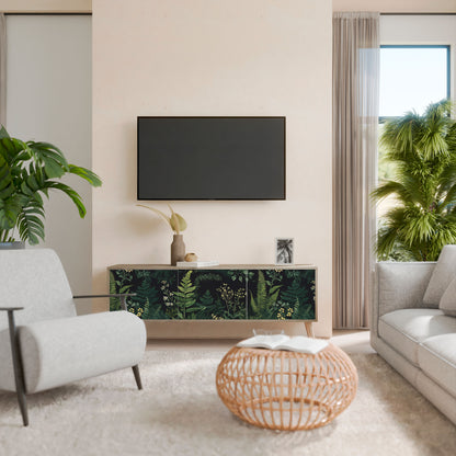 FERN FLOWERS Mobile TV a 3 Ante in Effetto Rovere