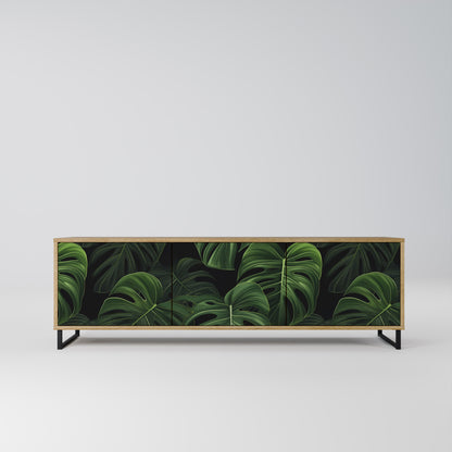 Mobile TV INFINITE MONSTERA a 3 ante effetto rovere