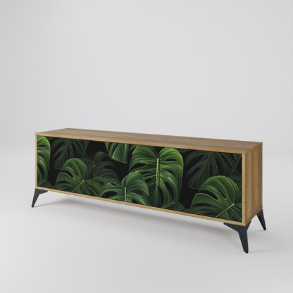 Mobile TV INFINITE MONSTERA a 3 ante effetto rovere