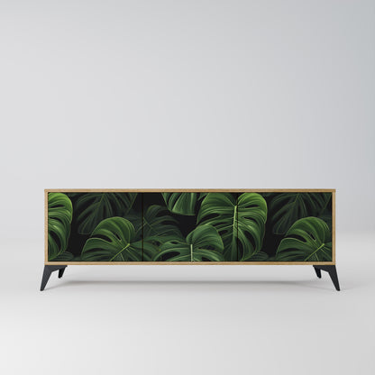 Mobile TV INFINITE MONSTERA a 3 ante effetto rovere