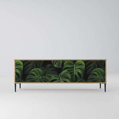 Mobile TV INFINITE MONSTERA a 3 ante effetto rovere