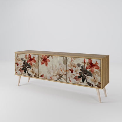 PETAL HARMONY Mobile TV a 3 Ante in Effetto Rovere