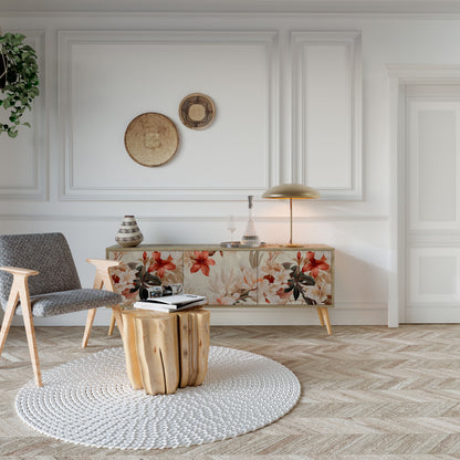 PETAL HARMONY Mobile TV a 3 Ante in Effetto Rovere