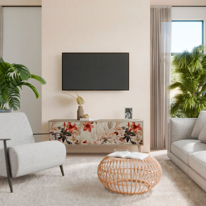 PETAL HARMONY Mobile TV a 3 Ante in Effetto Rovere