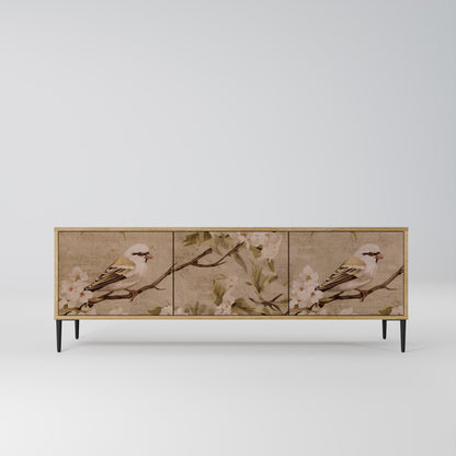 Mobile TV PETAL DISTINGUISH a 3 ante in effetto rovere
