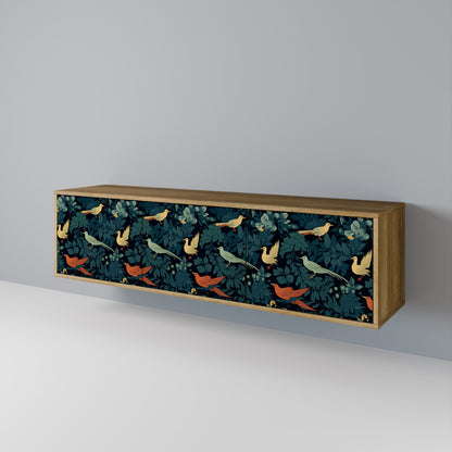 Mobile TV FOWL ORNAMENT a 3 ante effetto rovere