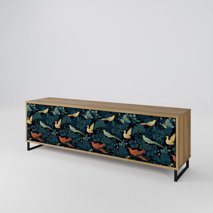 Mobile TV FOWL ORNAMENT a 3 ante effetto rovere