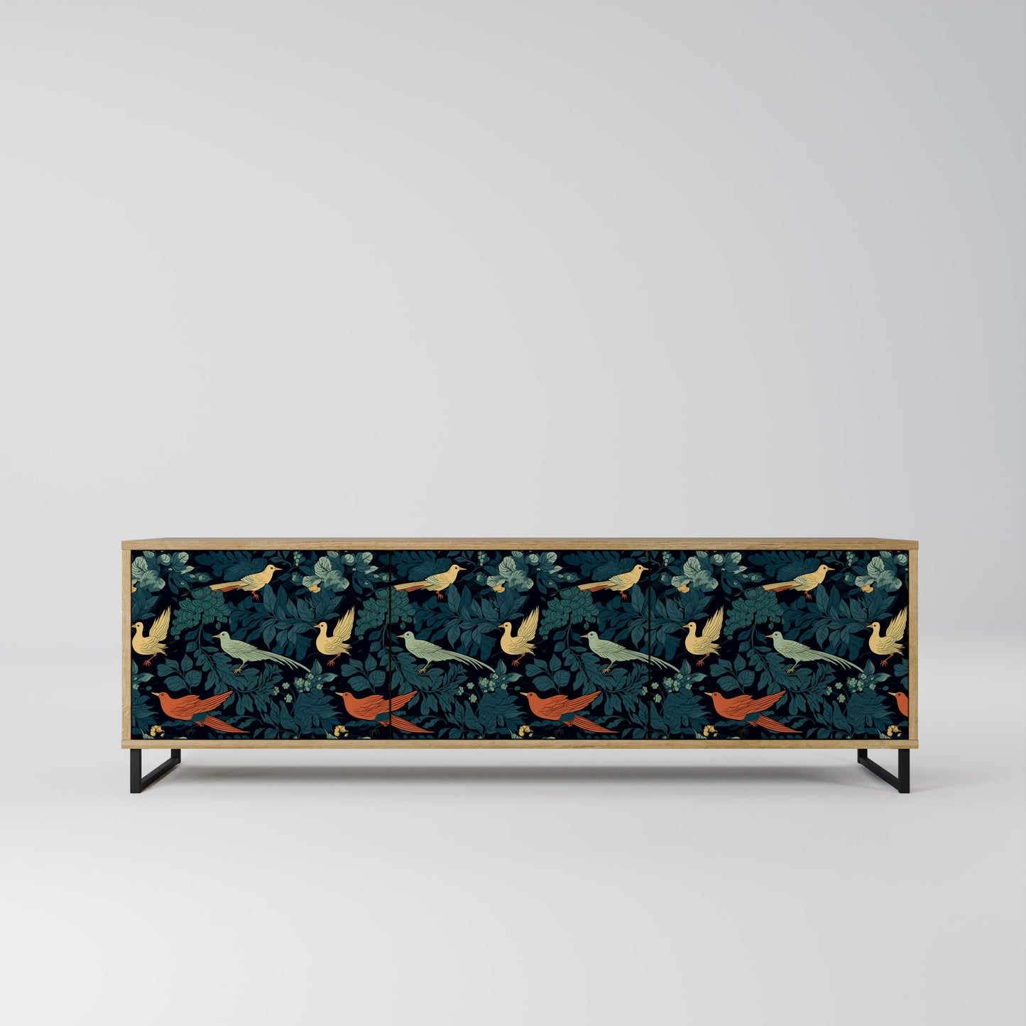 Mobile TV FOWL ORNAMENT a 3 ante effetto rovere