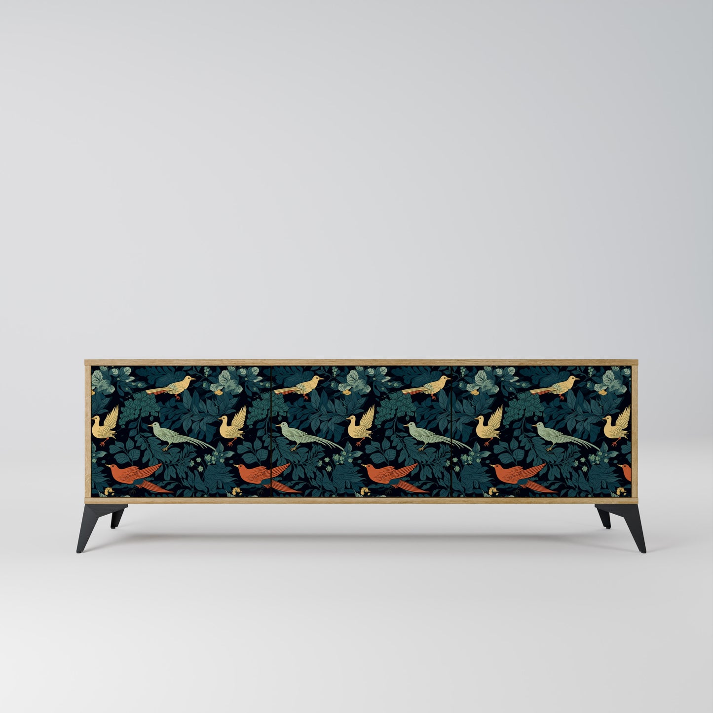 Mobile TV FOWL ORNAMENT a 3 ante effetto rovere