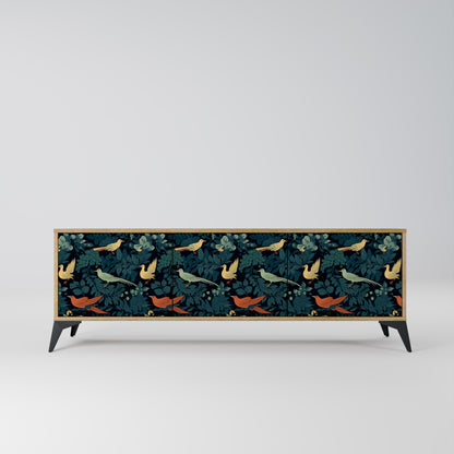 Mobile TV FOWL ORNAMENT a 3 ante effetto rovere