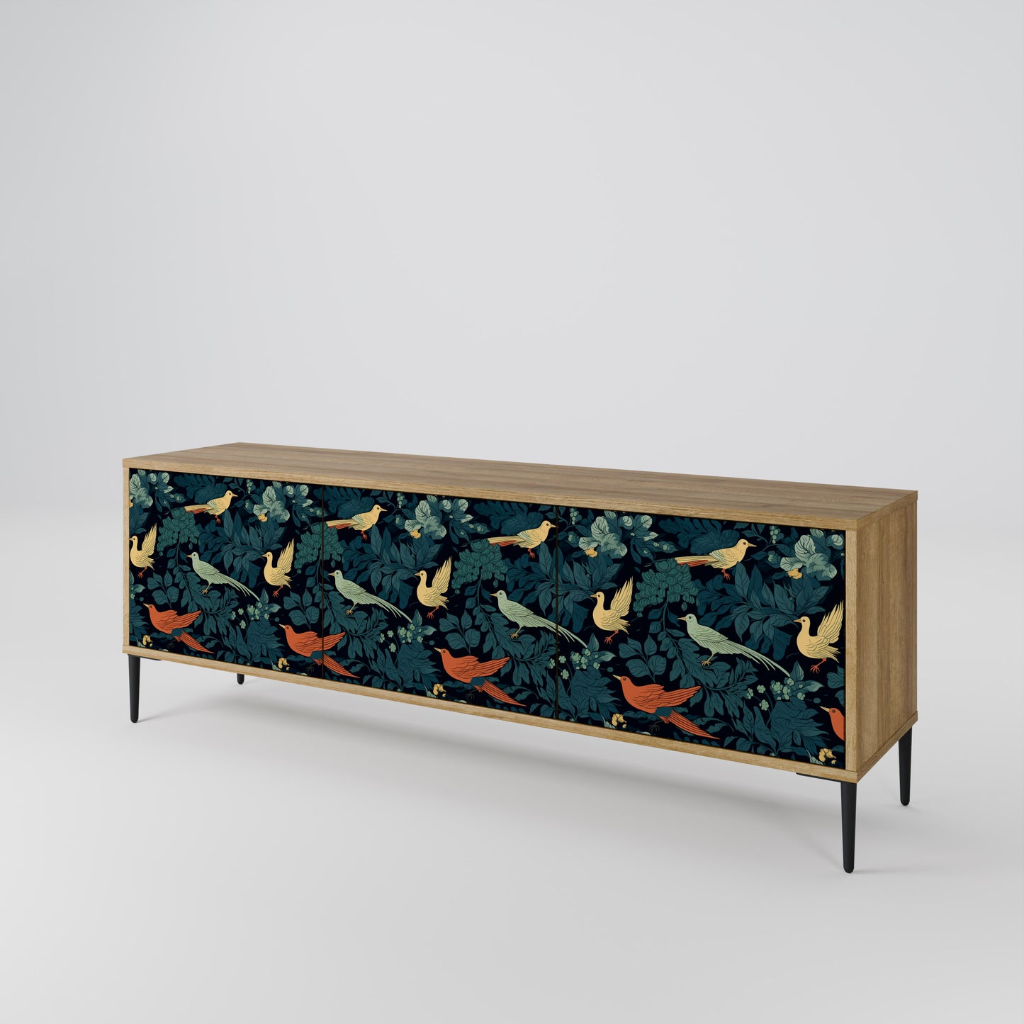 Mobile TV FOWL ORNAMENT a 3 ante effetto rovere