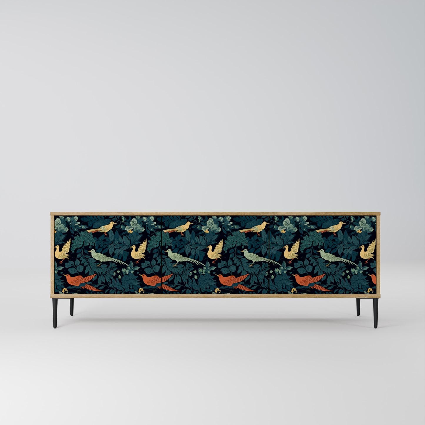 Mobile TV FOWL ORNAMENT a 3 ante effetto rovere