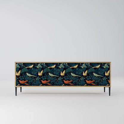 Mobile TV FOWL ORNAMENT a 3 ante effetto rovere