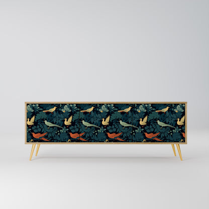 Mobile TV FOWL ORNAMENT a 3 ante effetto rovere