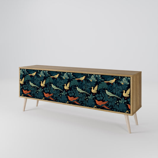 Mobile TV FOWL ORNAMENT a 3 ante effetto rovere