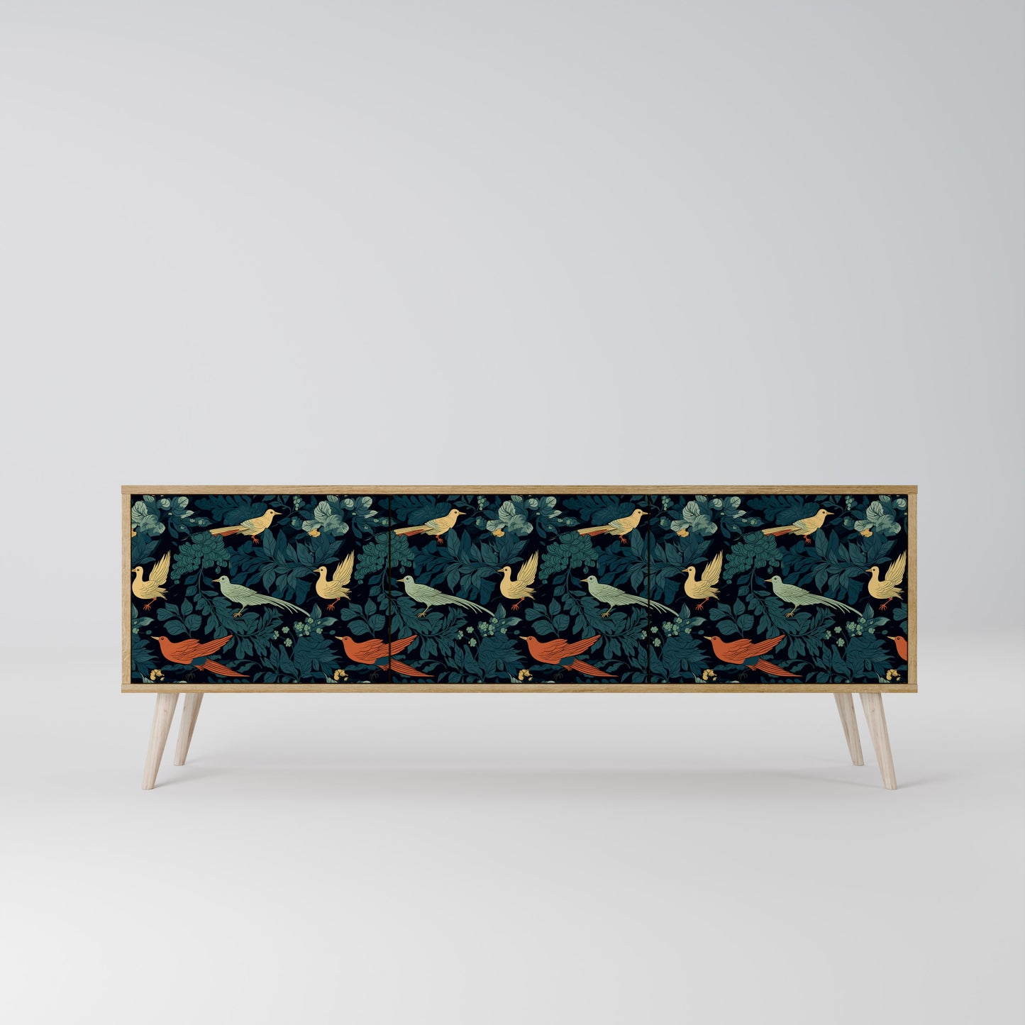 Mobile TV FOWL ORNAMENT a 3 ante effetto rovere