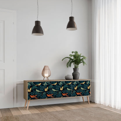 Mobile TV FOWL ORNAMENT a 3 ante effetto rovere