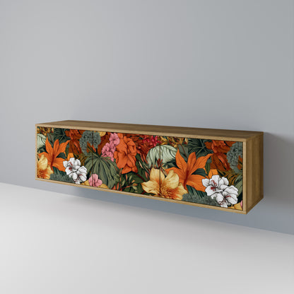 Mobile TV RADIANT FLORA a 3 ante in effetto rovere