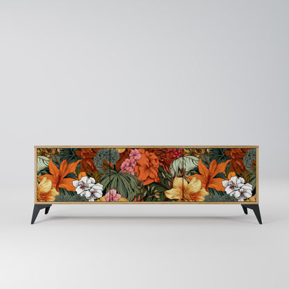 Mobile TV RADIANT FLORA a 3 ante in effetto rovere