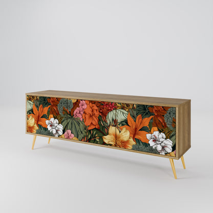 Mobile TV RADIANT FLORA a 3 ante in effetto rovere
