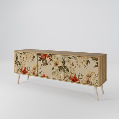 Mobile TV BLOOMING HARMONY a 3 ante in effetto rovere