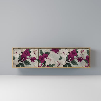 Mobile TV FLOWERET DREAM a 3 ante in effetto rovere