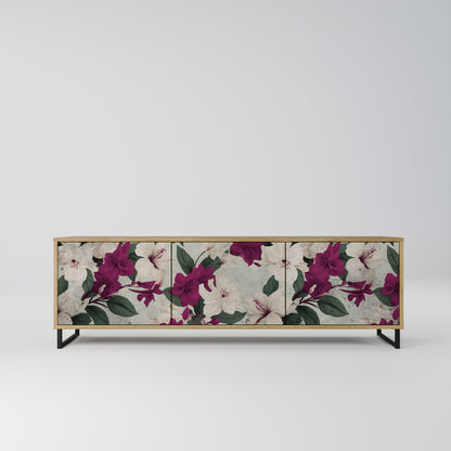 Mobile TV FLOWERET DREAM a 3 ante in effetto rovere