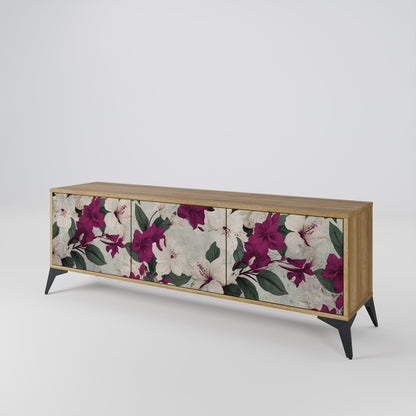Mobile TV FLOWERET DREAM a 3 ante in effetto rovere