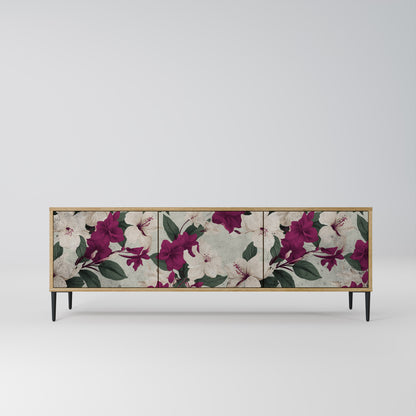 Mobile TV FLOWERET DREAM a 3 ante in effetto rovere