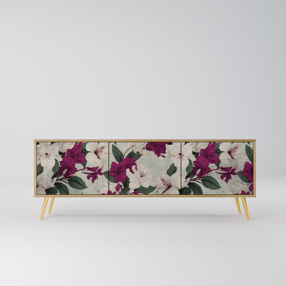 Mobile TV FLOWERET DREAM a 3 ante in effetto rovere