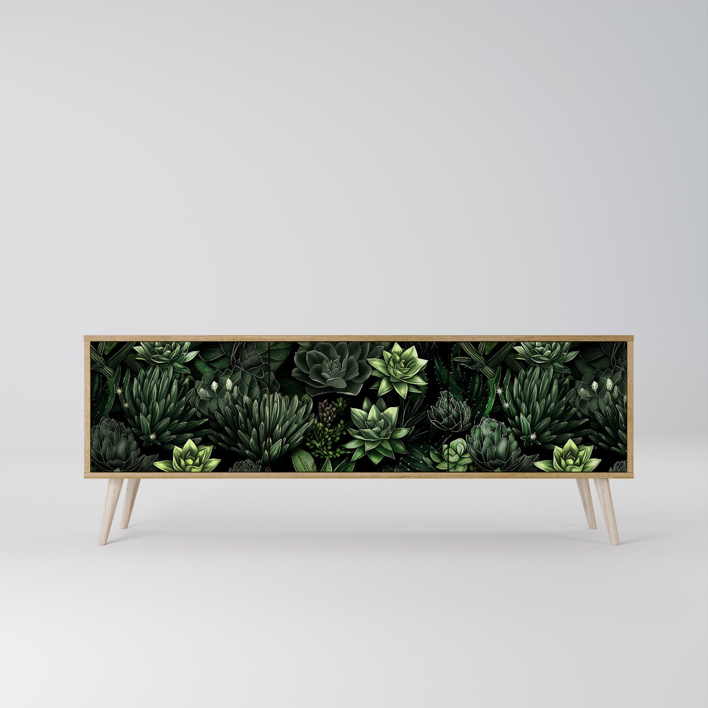 SUCCULENT JUNGLE Mobile TV a 3 Ante in Effetto Rovere
