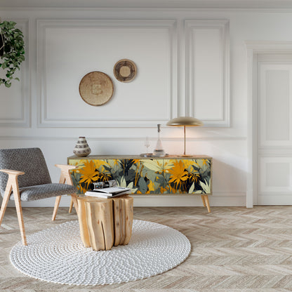 Mobile TV a 3 ante SUNKISSED LILY in effetto rovere